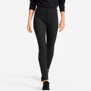 Everlane  Authentic Stretch High-Rise Skinny Jean size 30 black high stretc